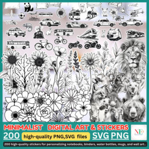 everyday life & wild nature stickers