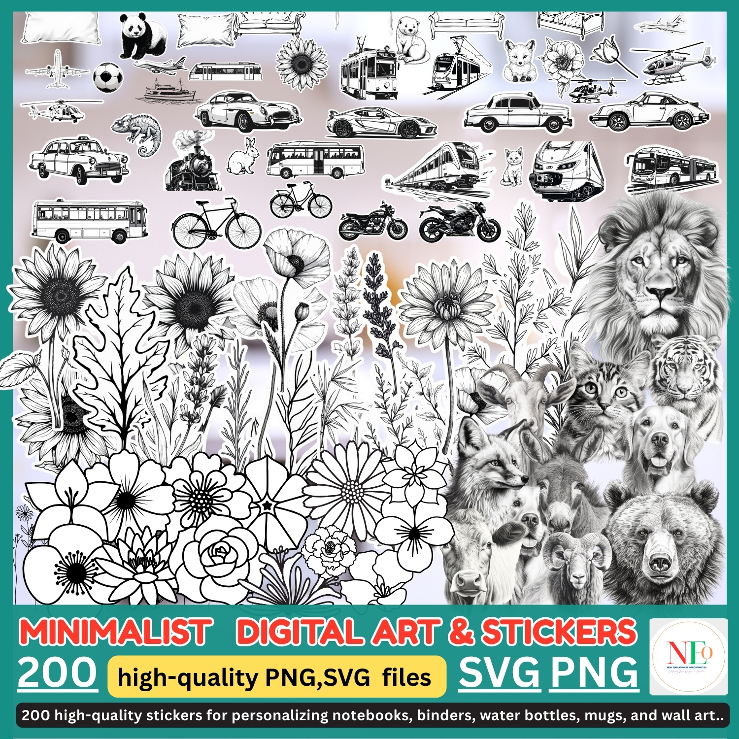 everyday life & wild nature stickers everyday life & wild nature stickers