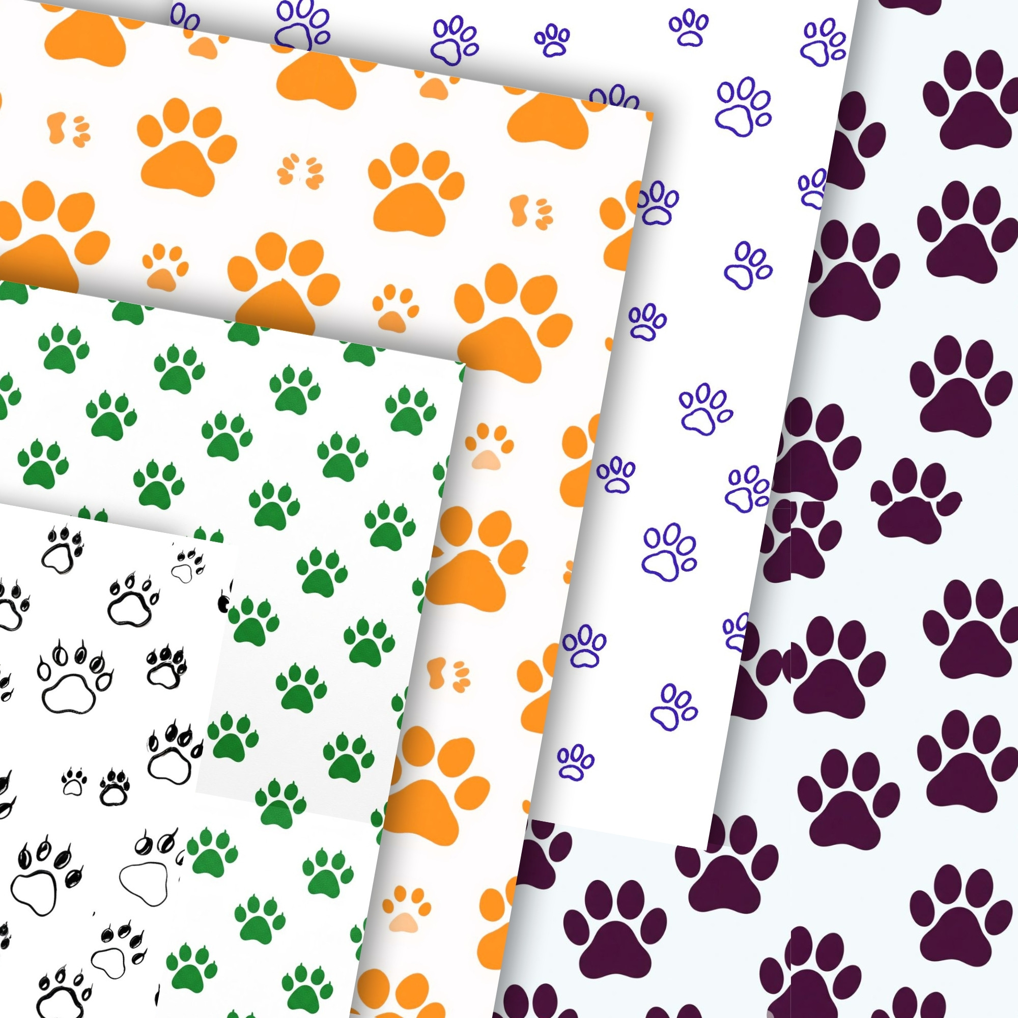 minimalist cat paw print paper pack,seamless cat paw digital paper minimalist cat paw print paper pack,seamless cat paw digital paper